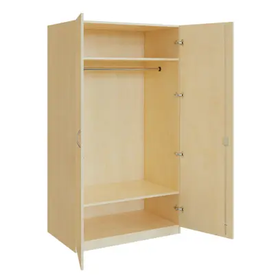 Q 22-100 skříň šatní, 2-dvéřová, 1000x600x1800mm, bříza irská